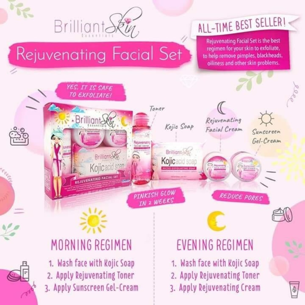 Rejuvenating facial set brilliant